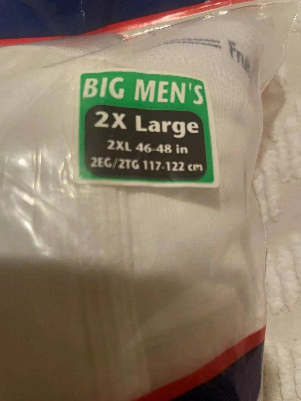 Fruit of the Loom 7 Pack Big Men's Briefs 46-48 2X